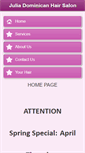 Mobile Screenshot of juliadominicanhairsalon.com